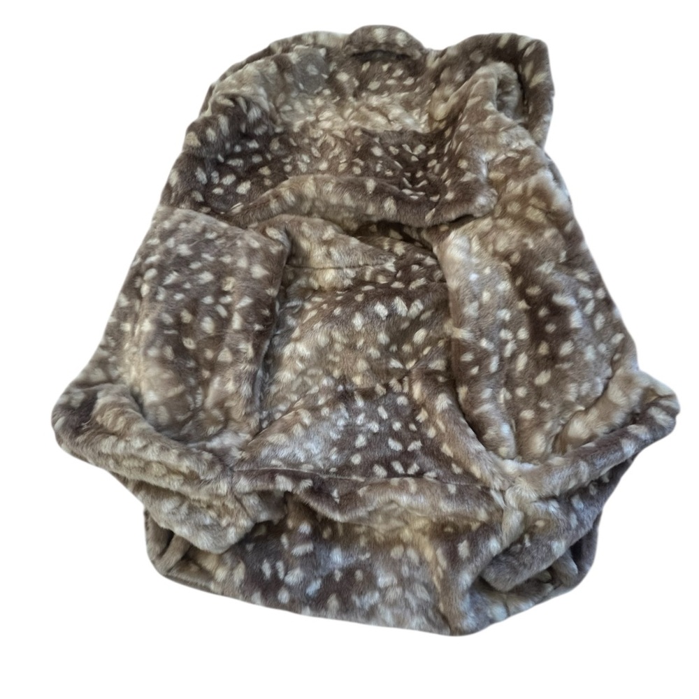 Pottery Barn Kids Cozy Brown and Cream twill slipcover